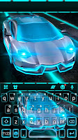 screenshot of Flashy Neon Sports Car Keyboar