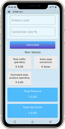 E-Commerce Drop shipping Calc