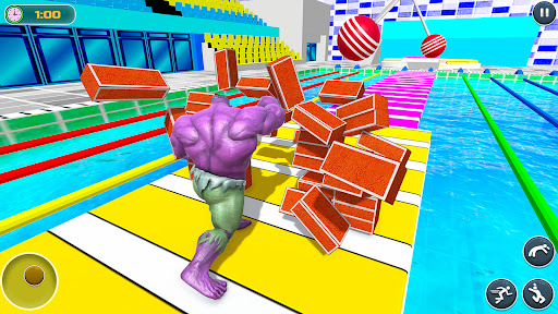 Fun Superhero Run with Ragdolls