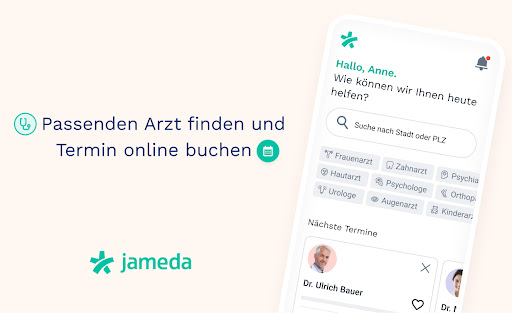 Android application jameda: Ärzte finden & buchen screenshort