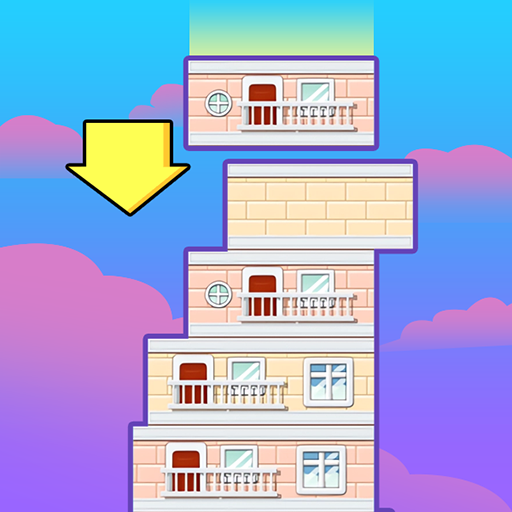 Building Tower-tower stacking logo