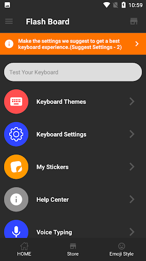 Android application Sinhala Keyboard - Flash Board screenshort
