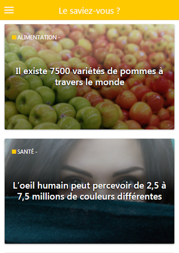 Le saviez-vous ? Screen 3