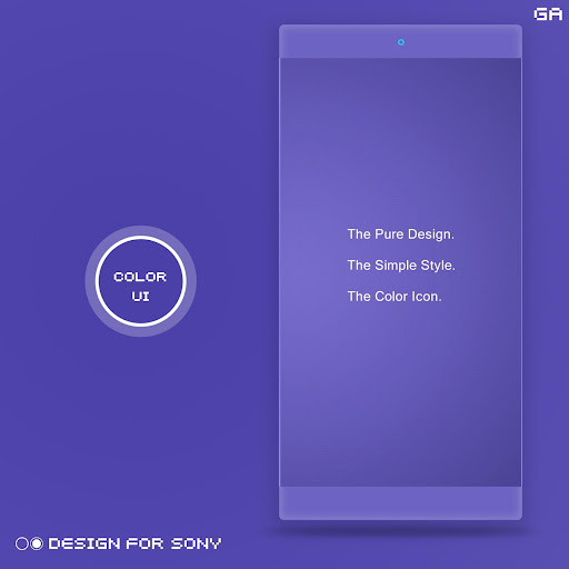 Android application GA™ Theme | PURPLE - Xperia screenshort
