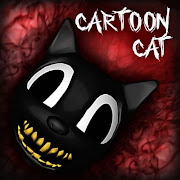 Cartoon Cat game horror icon