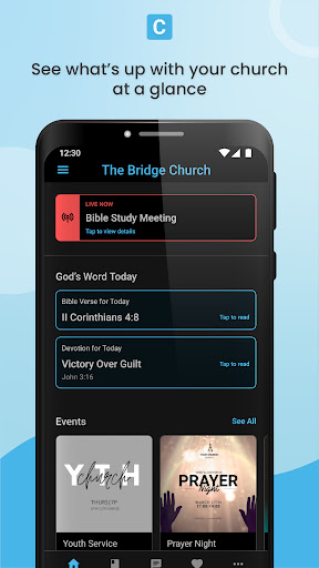 Android application Churchee screenshort