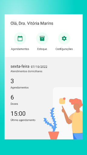 Android application Netvacinas para Clínicas screenshort