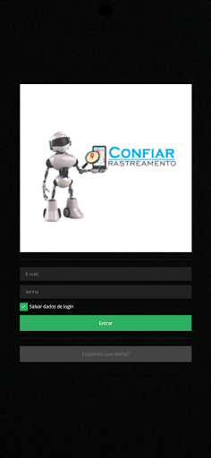 Android application Confiar Rastreamento screenshort