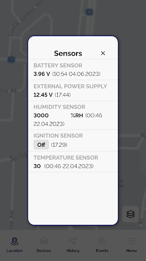 Android application Baytrac. screenshort