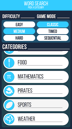 SpareTime™ Wordy Search™ Pro Screen 2