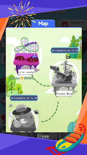 Idle Roller Coaster Park