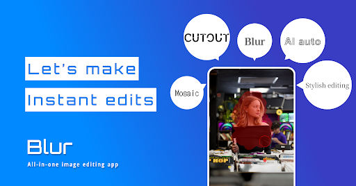 Android application Photo Blur - mosaic editor screenshort