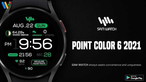 Android application SamWatch PointColor 6 2021 screenshort