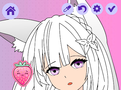 アニメ 可愛い 女の子 イラスト 塗り絵 318943