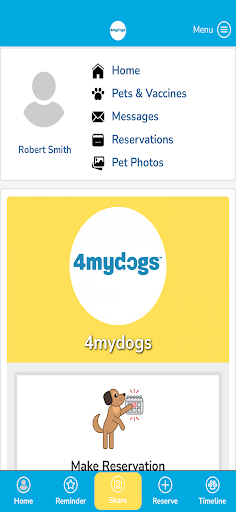 Android application 4mydogs screenshort