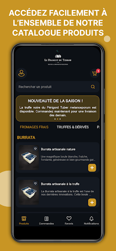 Android application Le Diamant du Terroir screenshort
