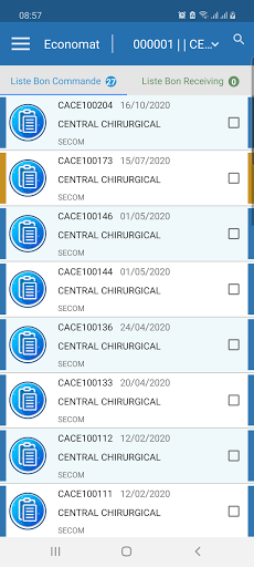 Clinisys Bon De Receiving Screen 2
