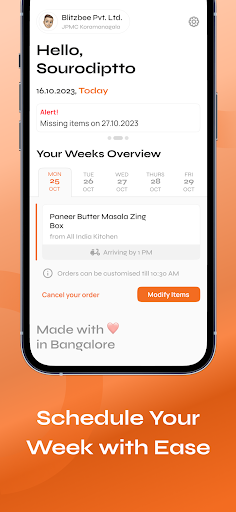 ZingMeals - Office Edition Screen 3