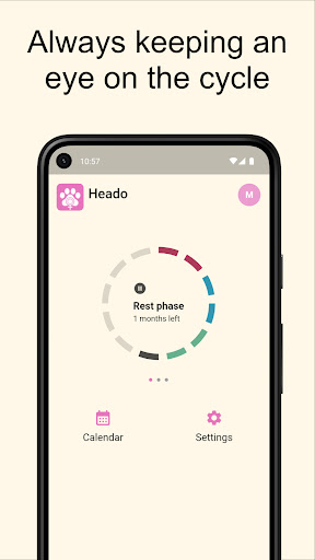 Android application Heado: Dog Heat Calendar screenshort