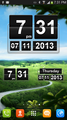 Android application Retro Clock Widget screenshort
