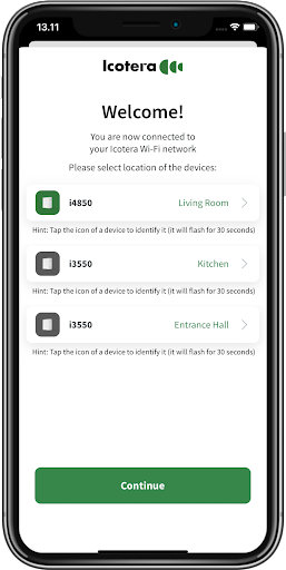 Icotera Wi-Fi optimization app Screen 3
