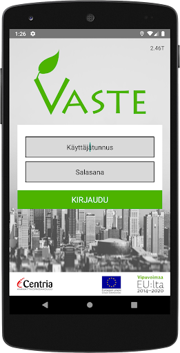 Android application Vaste ajoneuvopääte screenshort