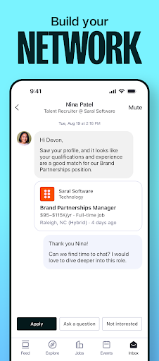 Screenshot of Handshake Jobs & New Careers