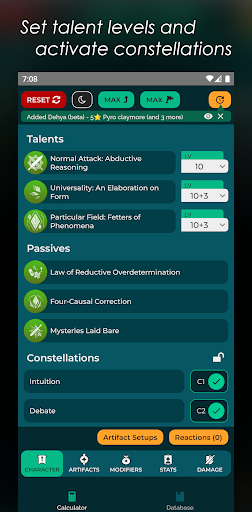 Miku Genshin Damage Calculator Screen 3