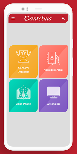 Android application Concorsi e Artisti Dantebus screenshort