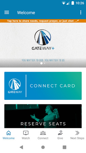Android application Gateway+ screenshort