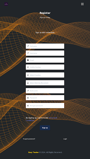Easy Tender Screen 3