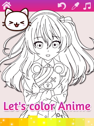 Anime Manga Coloring Pages with Animated Effects