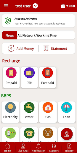 My Recharge Zone Screen 2