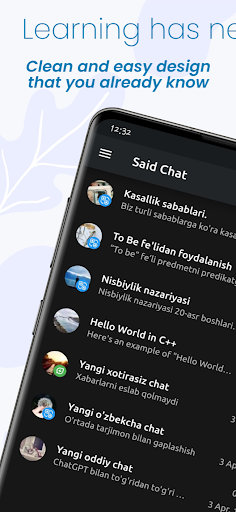 Android application Saeed AI Chats screenshort