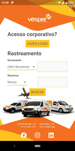 Vésper Cargas Expressas Screen 2