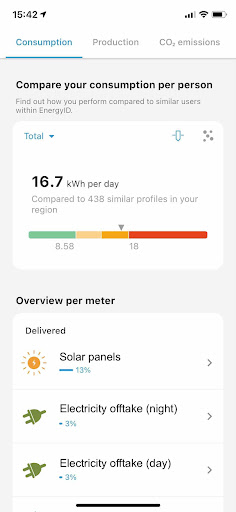 Android application EnergyID screenshort