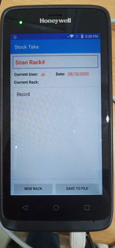 Stocktake Screen 2