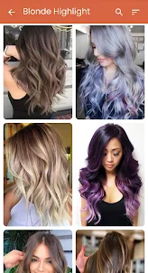 Hair highlights color app