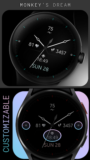 Android application Elegant Analog Watch Face screenshort