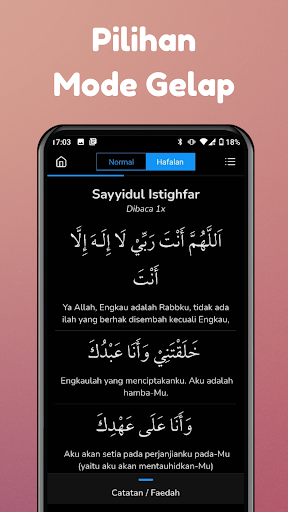 Dzikir Pagi Petang Screen 2