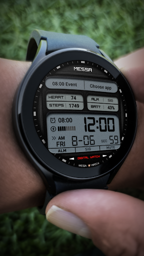Watchface Messa Digital LX59 Screen 2