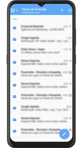 WipMail: Gerenciador de Emails Screen 2