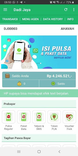 Dadi Jaya Reload Screen 2