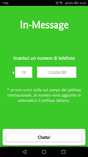 No Save in Contact - InMessage Screen 2