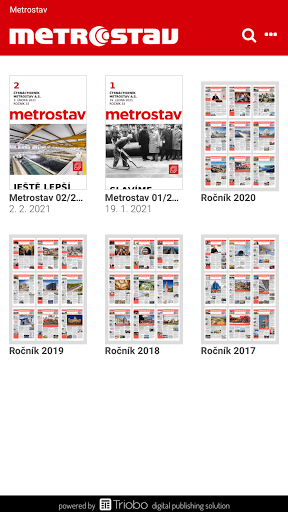 Android application Noviny Metrostav screenshort