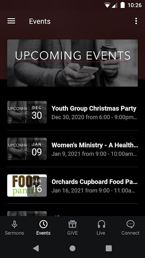 Orchards Community Church Screen 2