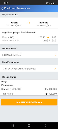 tiket-kereta.com Screen 3