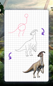 Captura 13 Cómo dibujar dinosaurios. Paso android