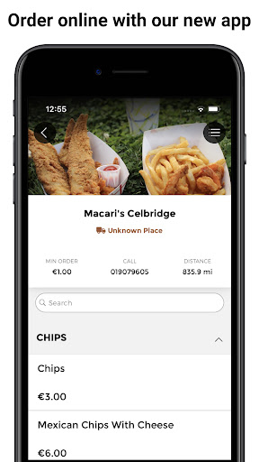 Android application Macari's Celbridge App screenshort