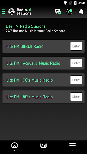 Lite Radio Station FM Screen 3